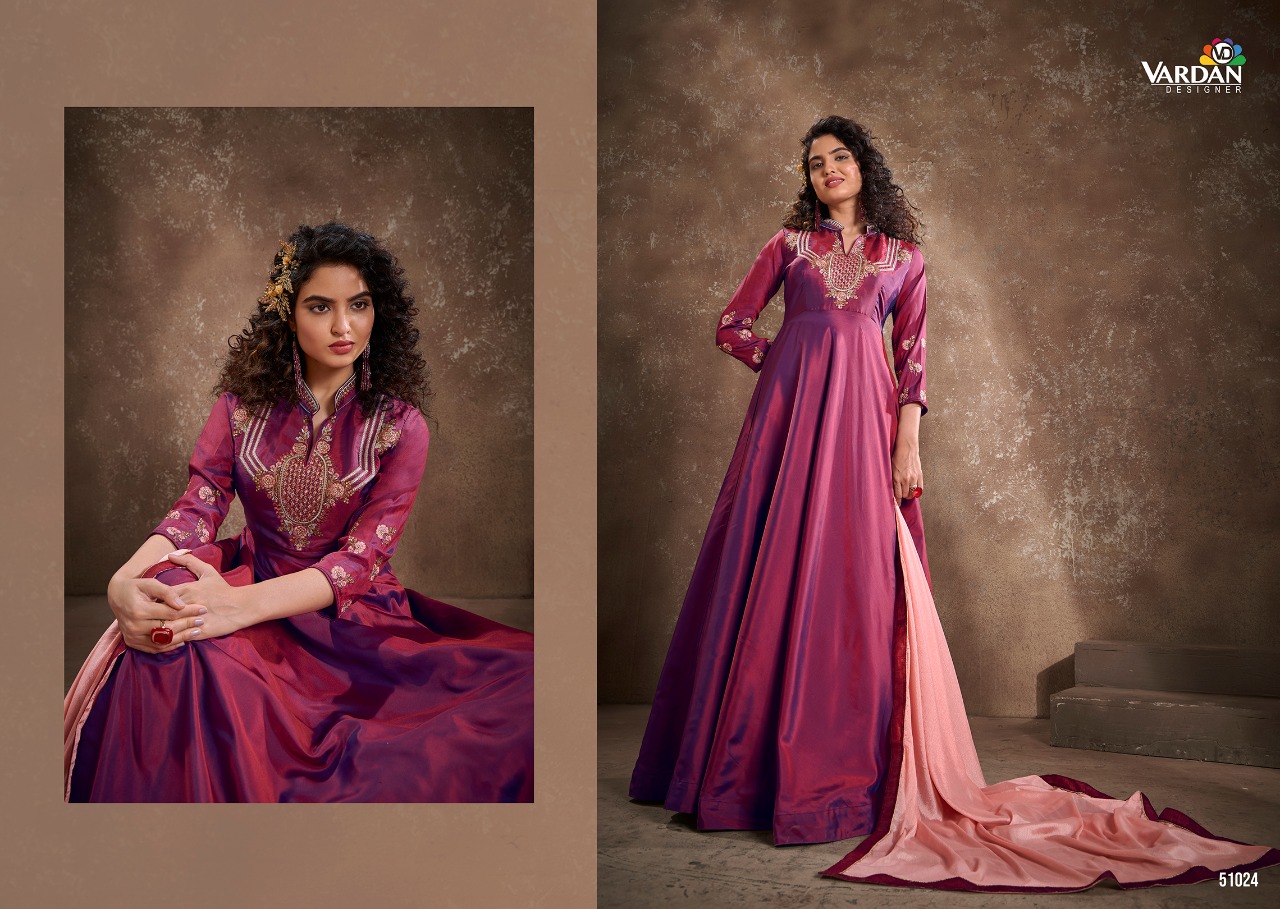 vardan designer apsara vol 1 silk festive look kurti with dupatta catalog
