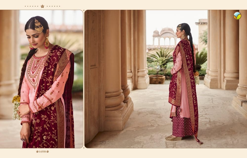 vinay fashion kaseesh kaseesh Benchmark 2 hitlist silk jacouard festive look salwar suit catalog