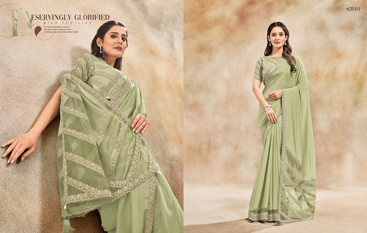mahotsav mahotsav 42000 series silk festive look saree catalog