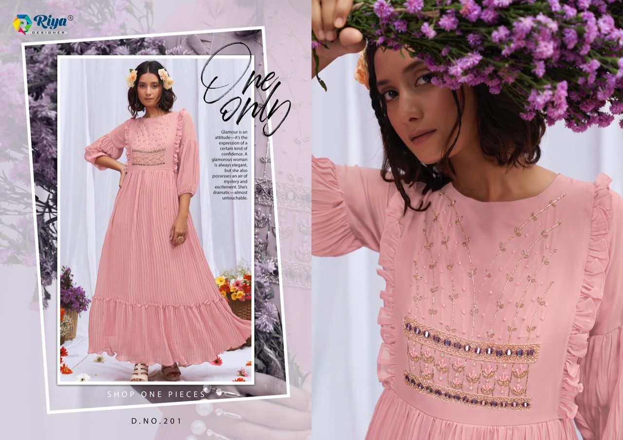 riya designer artrey vol 2 viscose greaceful look kurti catalog