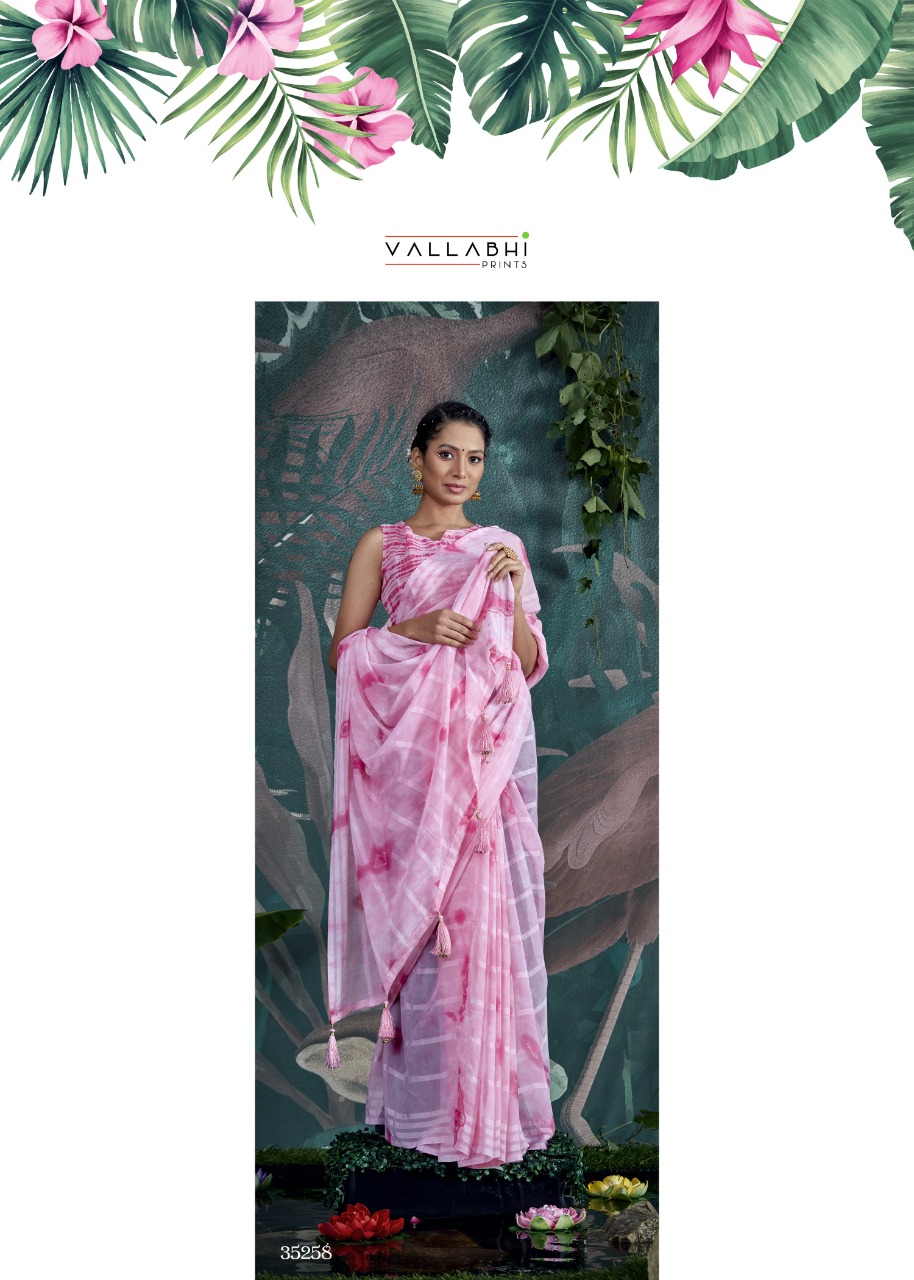 vallabhi print almora vol 2 georgette attractive print saree catalog