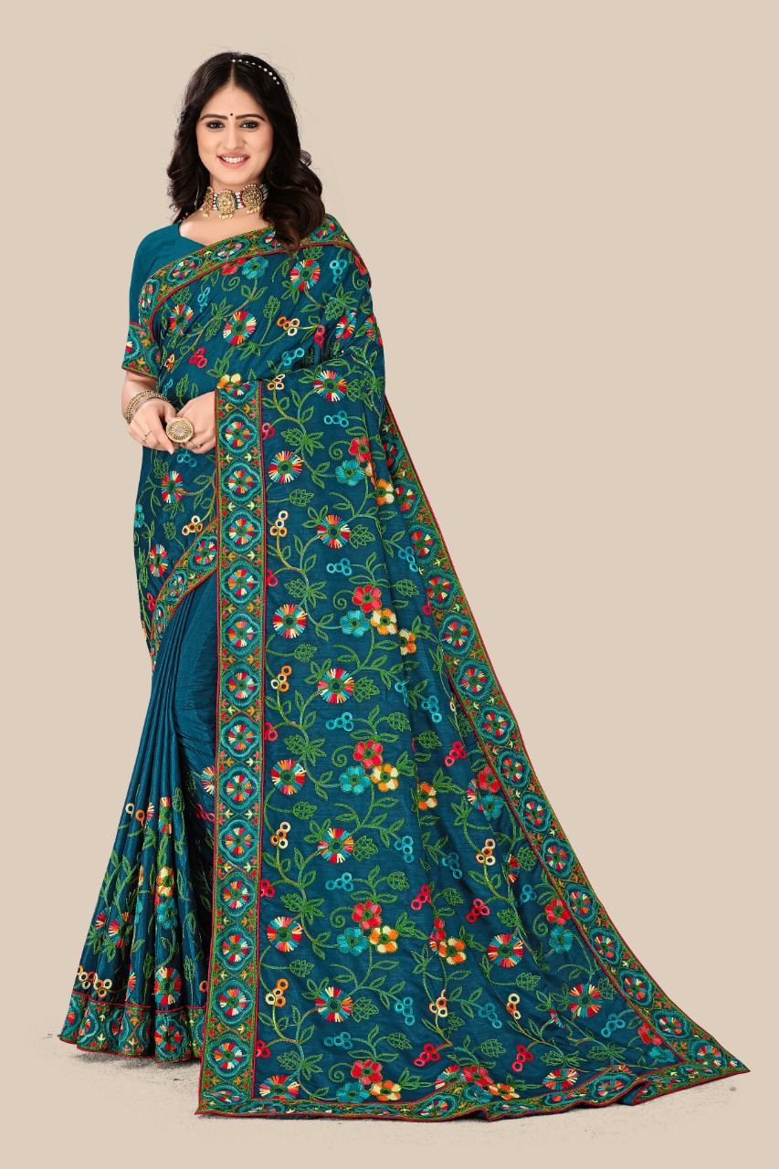 vivera international Parvati1Sarees dola silk gorgeous look saree catalog