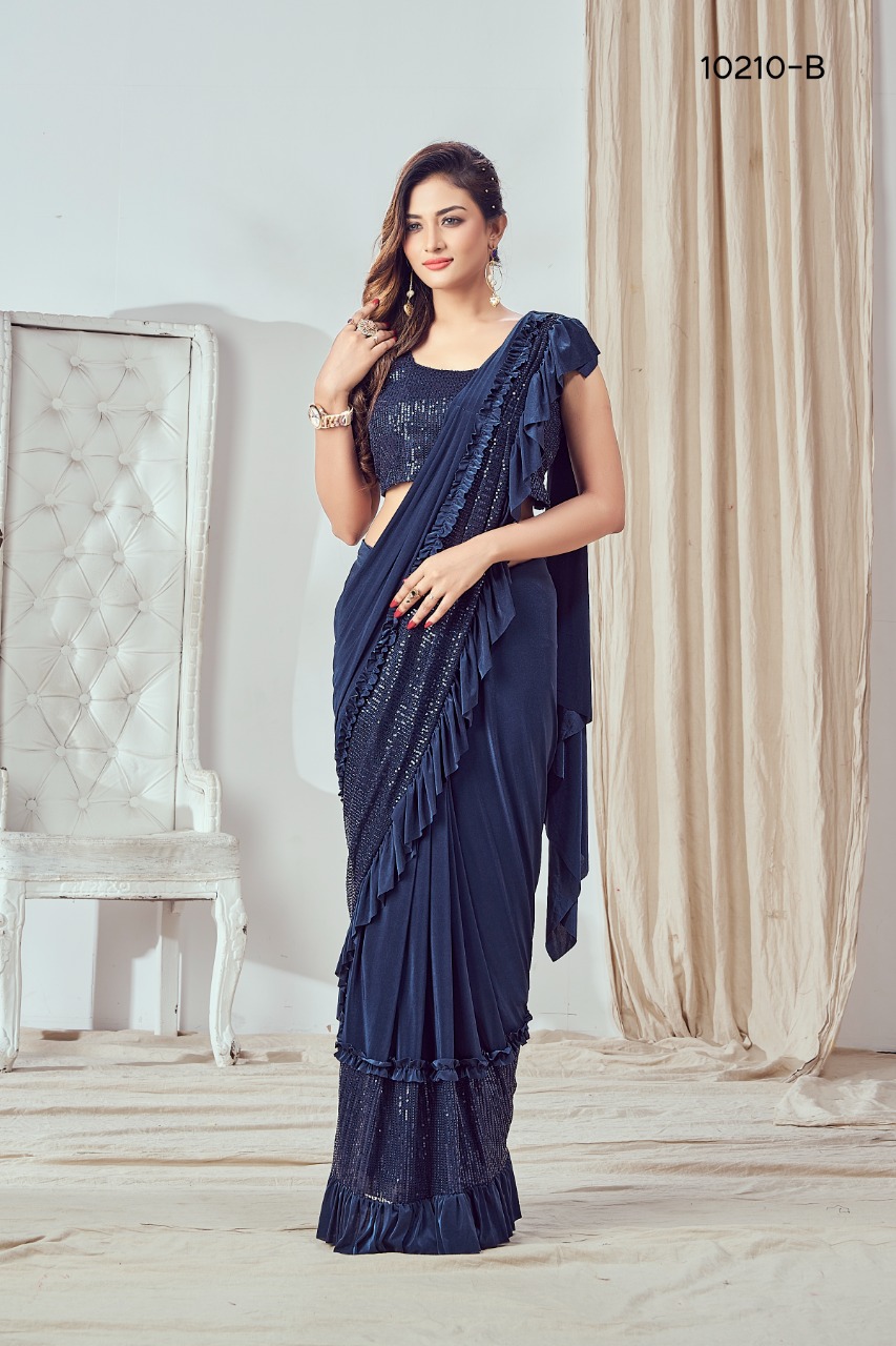 amoha trendz d no 10210 Imported fabric gorgeous look saree catalog