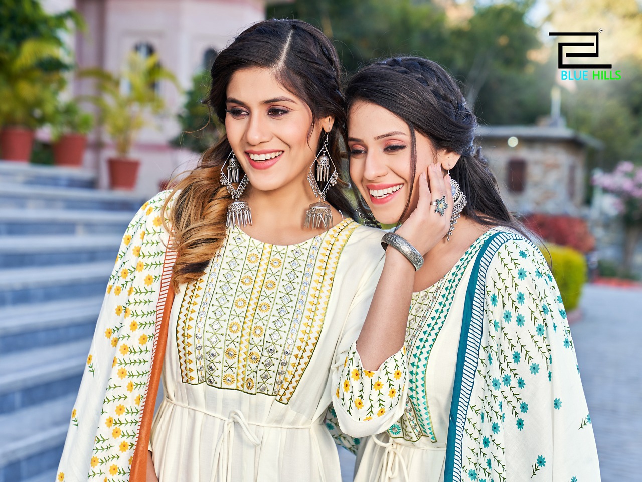 blue hills colors vol 3 rayon catchy look top with dupatta catalog