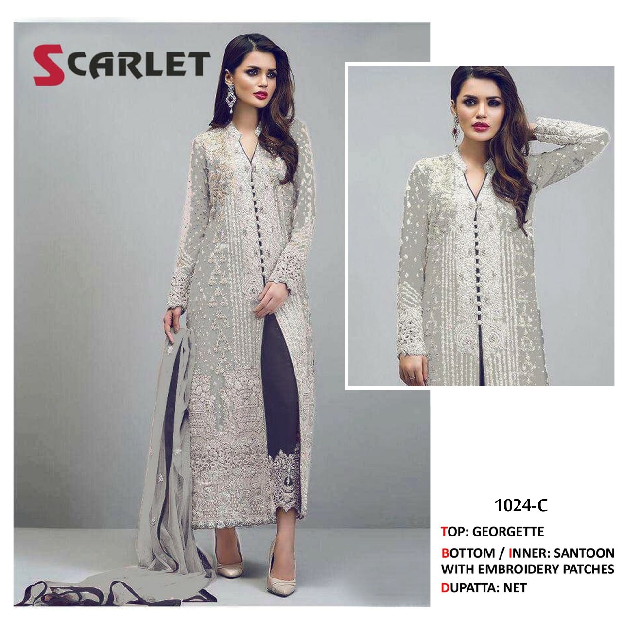 scarlet SCARLET 1024 C Salwar Kameez Georgette Singles
