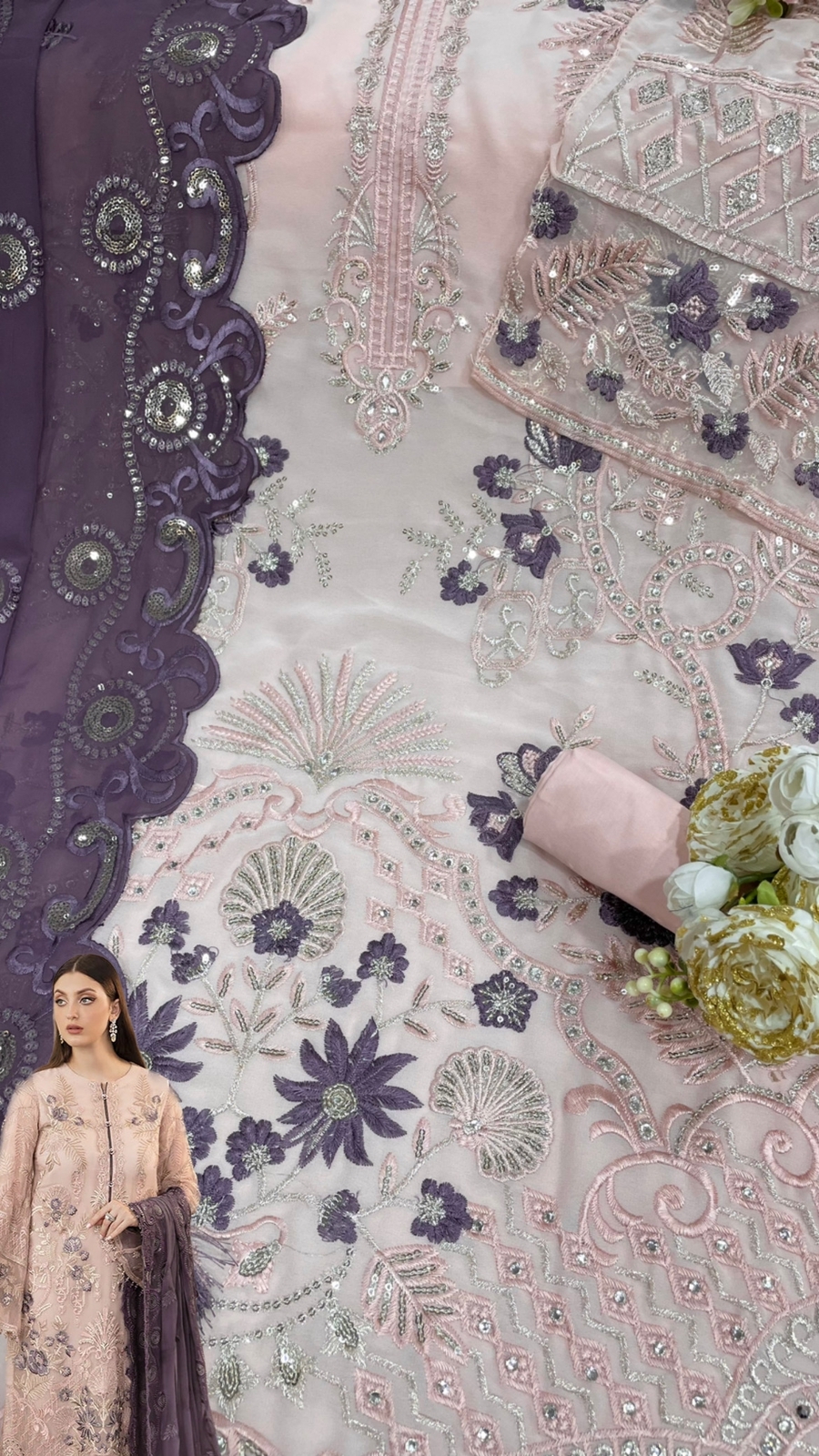 shanaya rose premium edition s 127 georgeete regal look salwar suit single