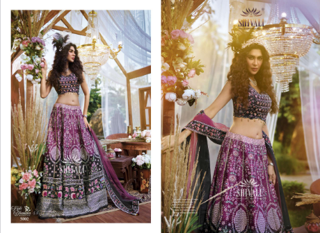 shivali triple dhamaka 5 0 fancy innovative Wedding look lehngha catalog