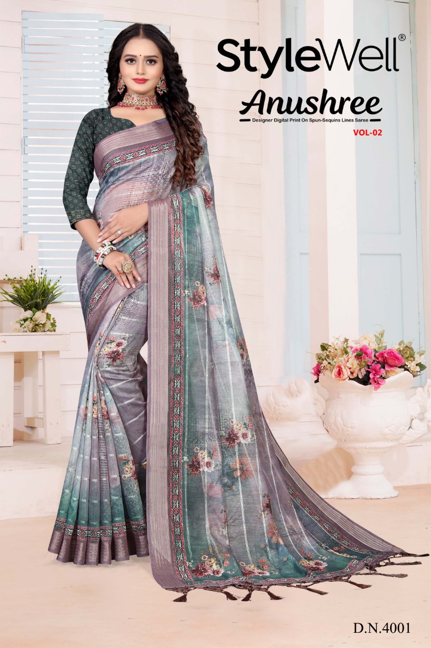 stylewell anushree vol 2 fancy decent look saree catalog