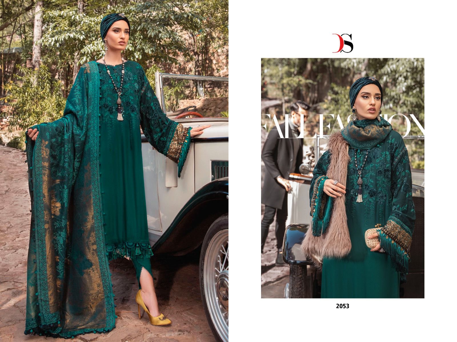 deepsy suit Maria b embroidered lawn -23 rayon elegant salwar suit with chiffon dupatta catalog