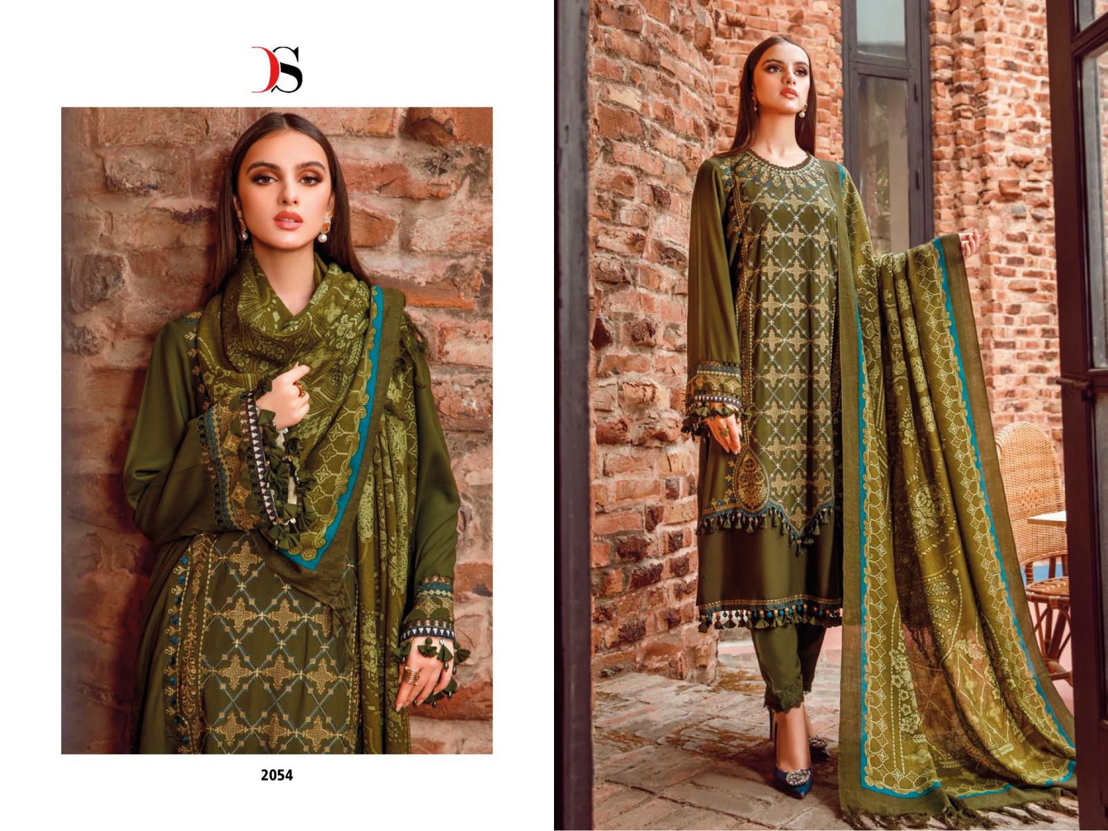 deepsy suit Maria b embroidered lawn -23 rayon elegant salwar suit with chiffon dupatta catalog