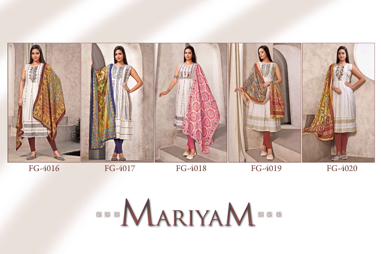 fashion galleria mariyam vol 1 cotton anthuntic fabrics top with dupatta catalog