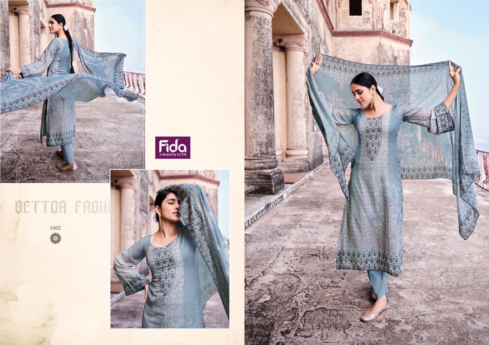 fida zhanna cotton linen innovative look salwar suit catalog