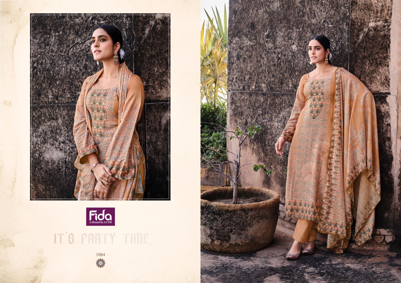 fida zhanna cotton linen innovative look salwar suit catalog