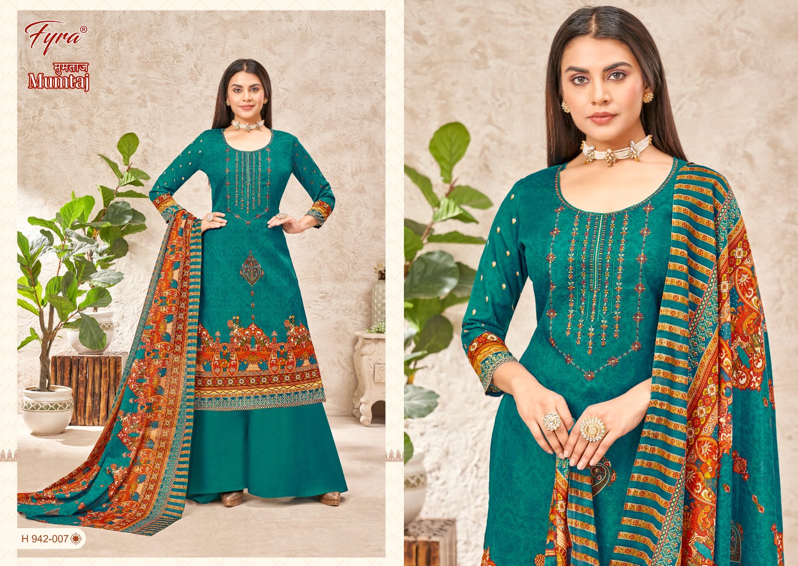 fyra alok suit mumtaj cotton graceful look salwar suit catalog