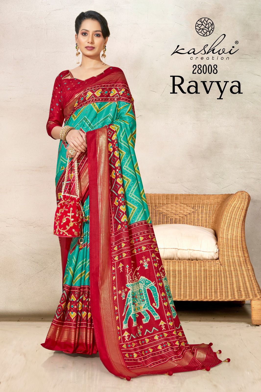 lt kashvi creation ravya dola silk decent look saree catalog