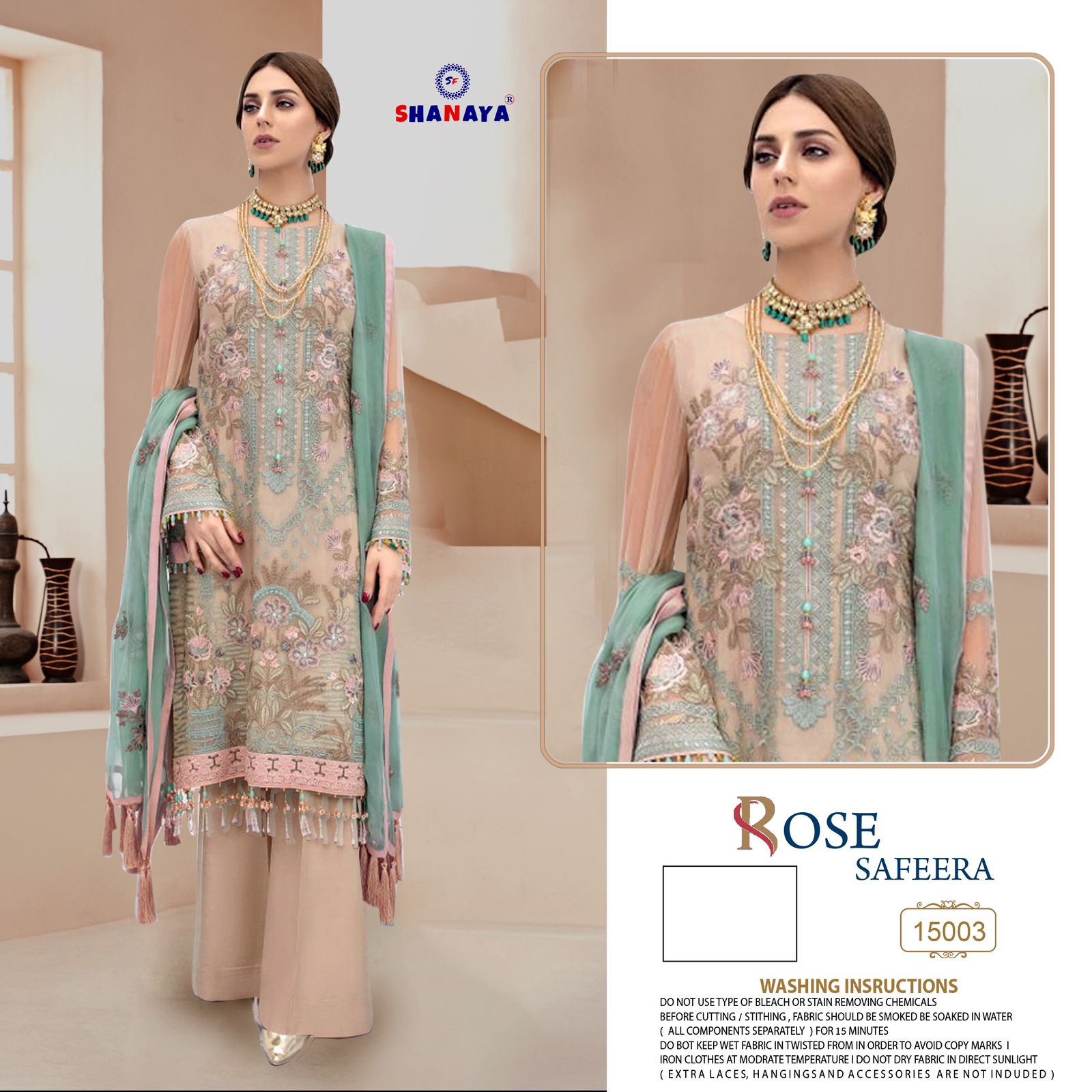 shanaya rose safeera nx georgette gorgeous look salwar suit catalog