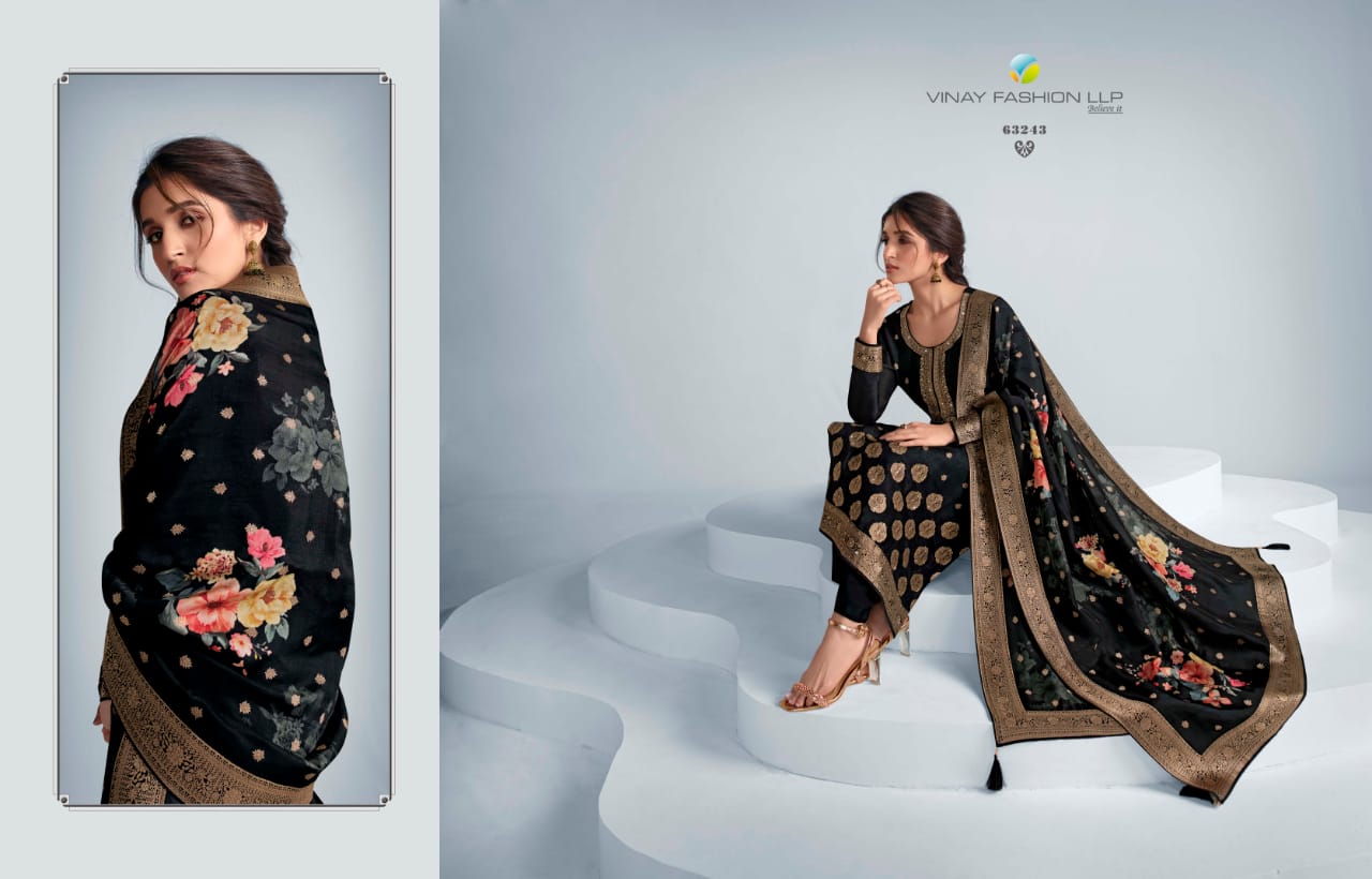 vinay fashion kaseesh zareena vol 6 dola jacouard innovative look salwar suit catalog