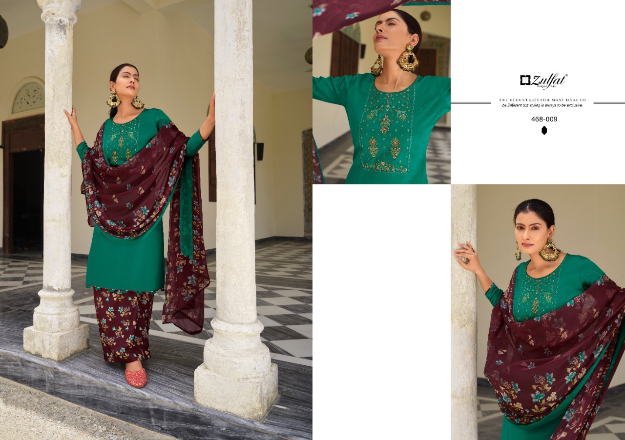 zulfat designer suit mahonia vol 3 jam cotton elegant look salwar suit catalog