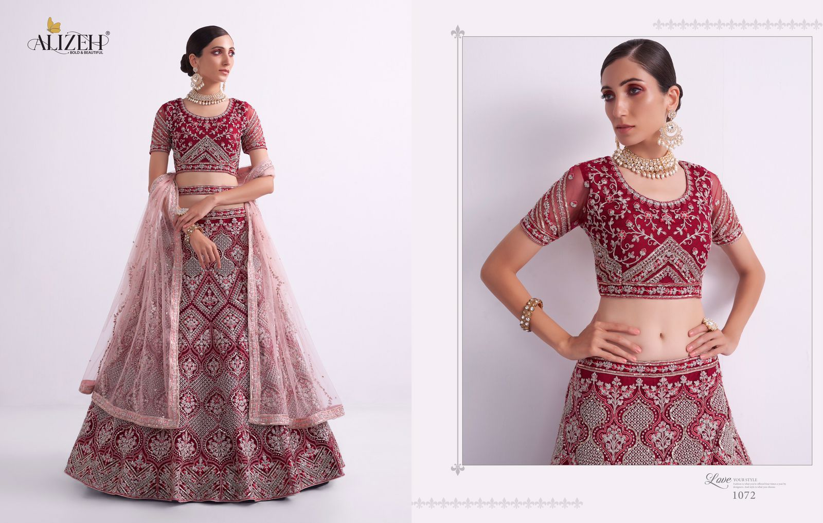 alizeh shades butterfly net gorgeous look lehenga catalog