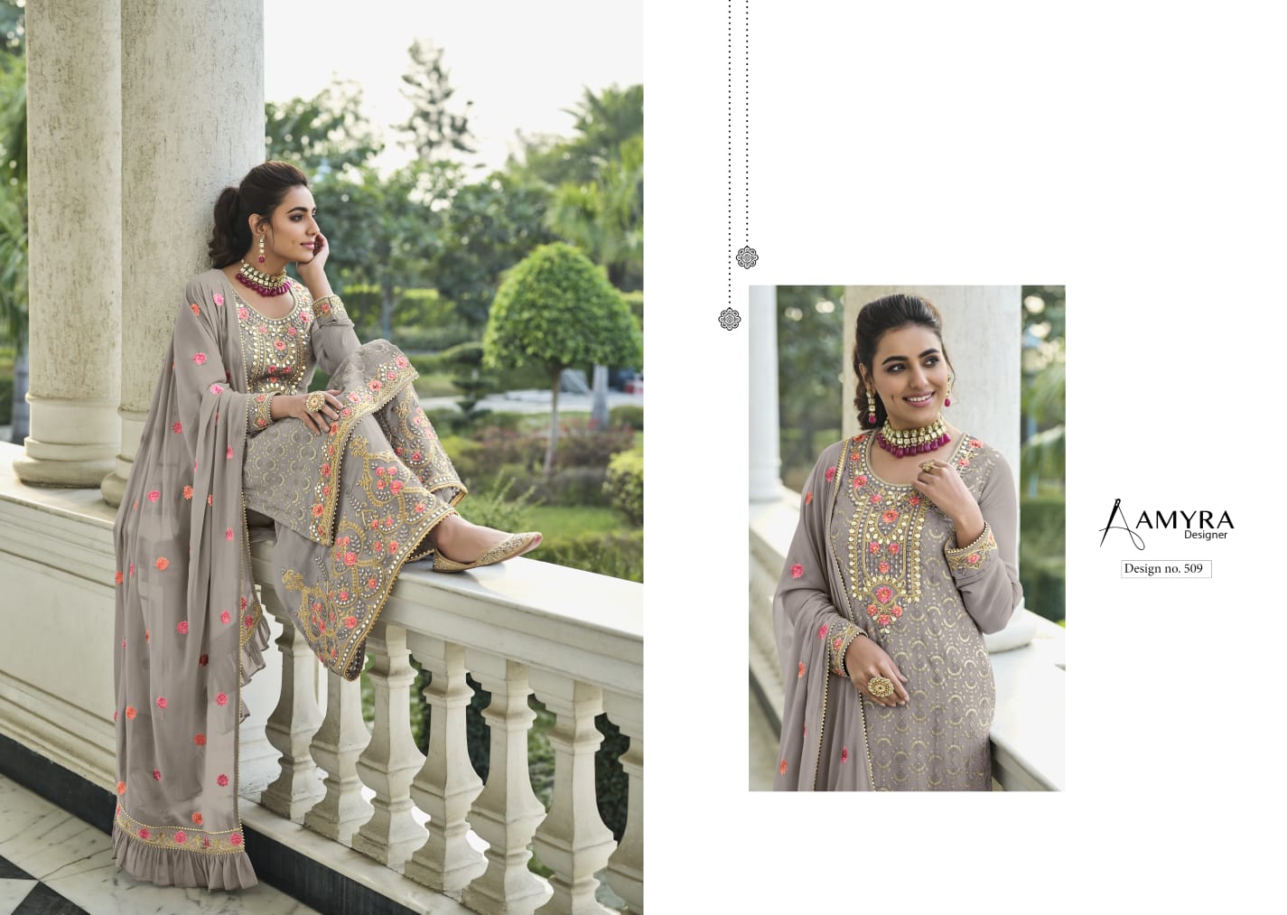 amyra designer sofiya vol 3 georgett innovative look salwar suit catalog