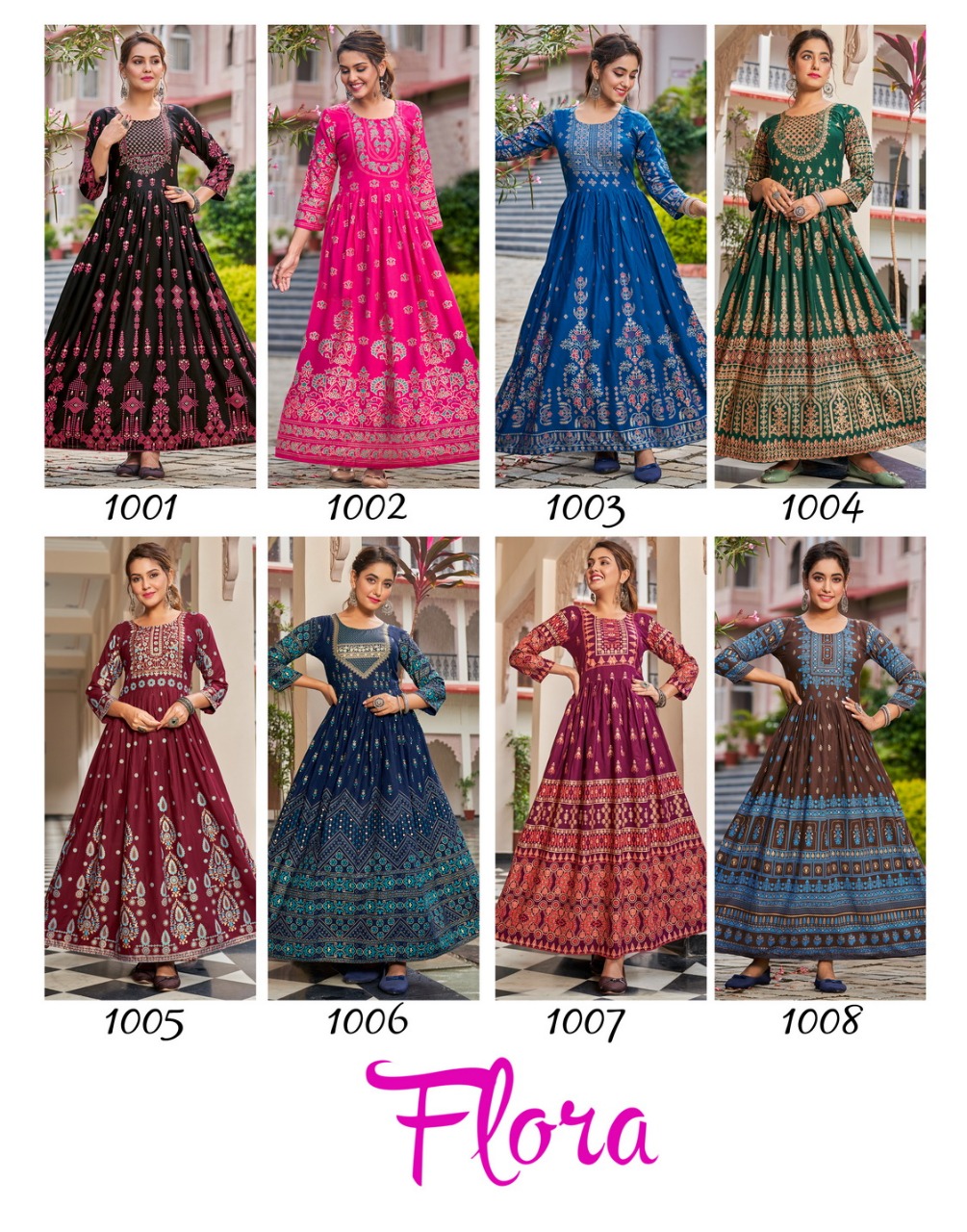 Banwery Fashion flora rayon new and modern style gown catalog