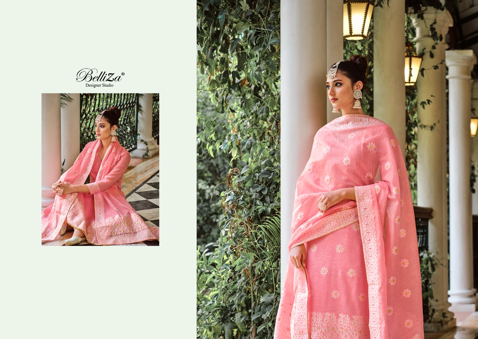 beliza designer studio Zeenat cotton elegant salwar suit catalog