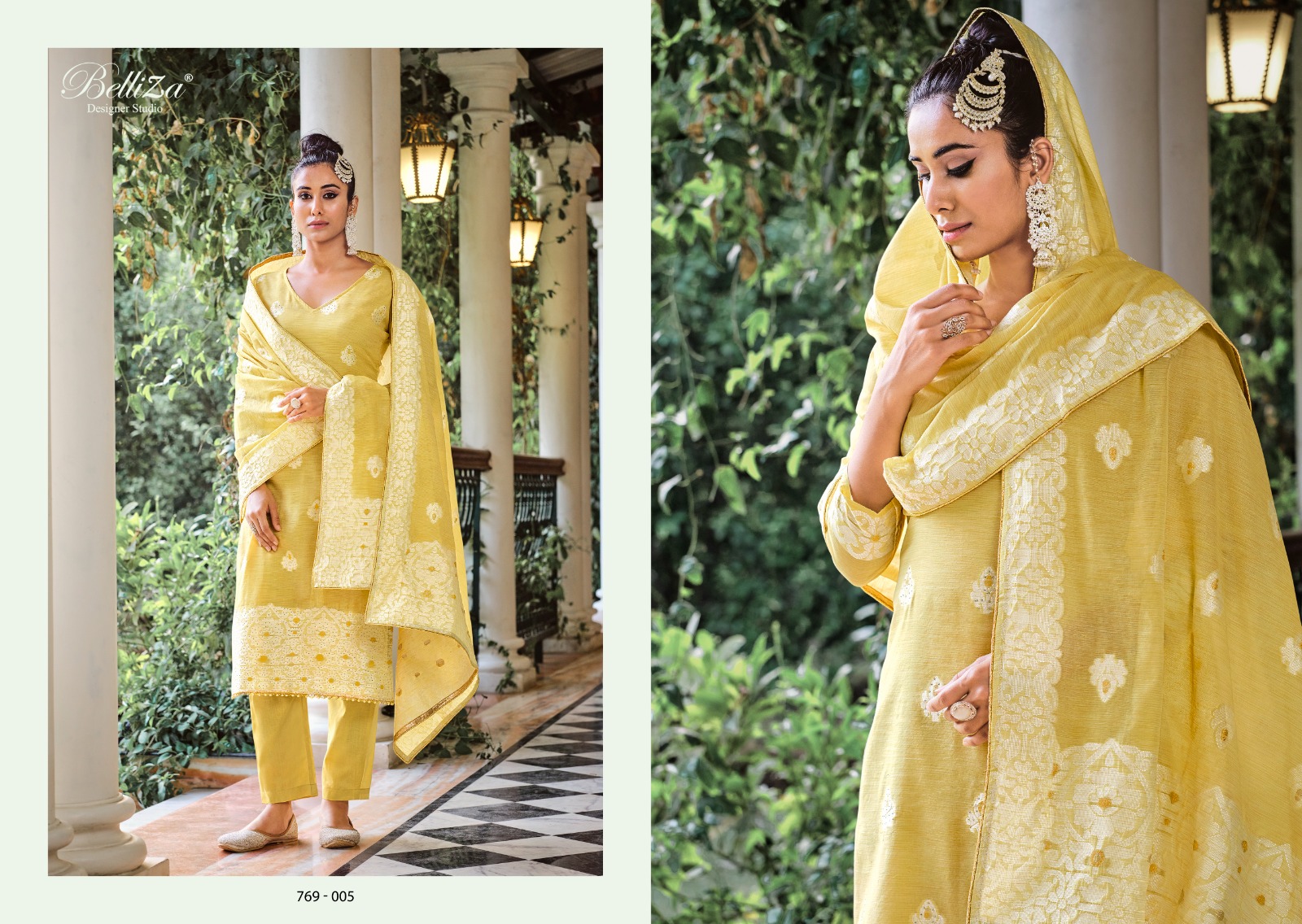 beliza designer studio Zeenat cotton elegant salwar suit catalog