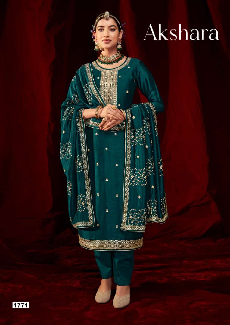 kessi akshara georgette goegeous look salwar suit catalog