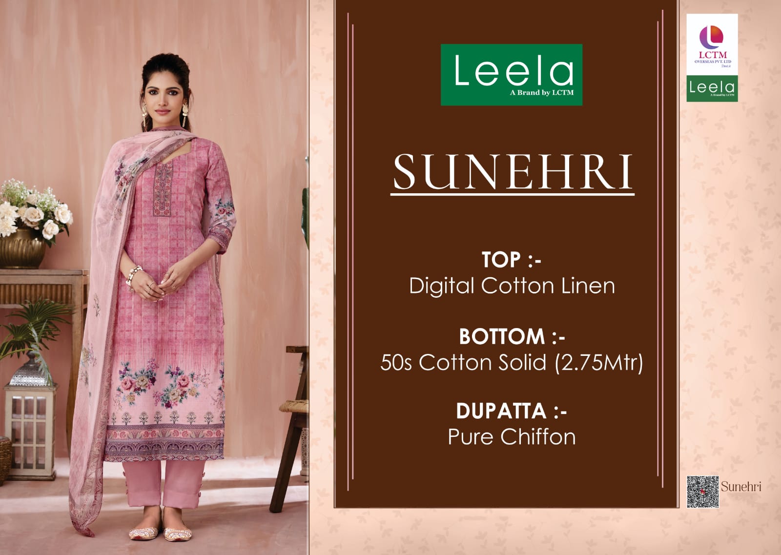 leela sunehri cotton elegant salwar suit catalog