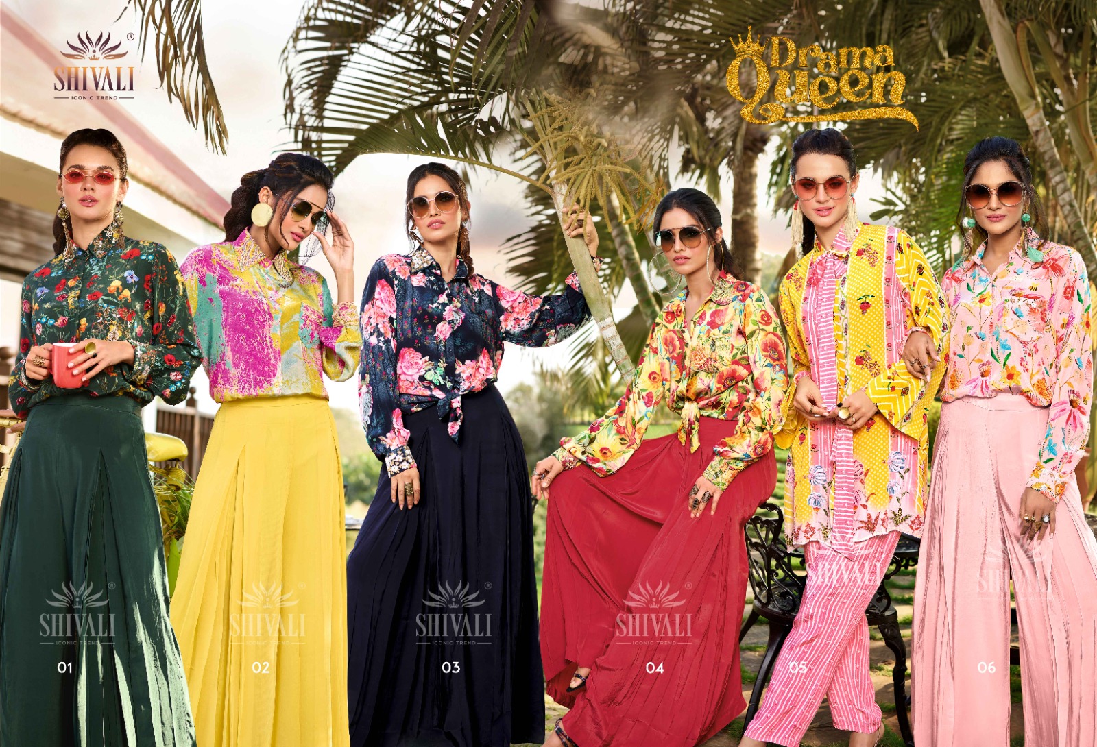 shivali drama queen fancy festive look indo western catalog