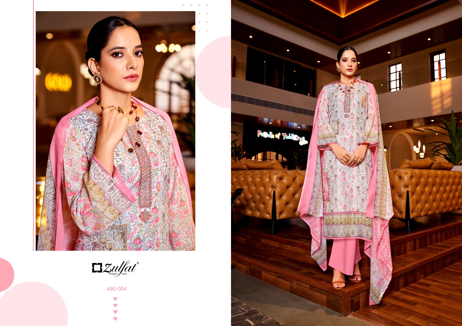zulfat designer suit kavya 2 cotton regal look salwar suit catalog