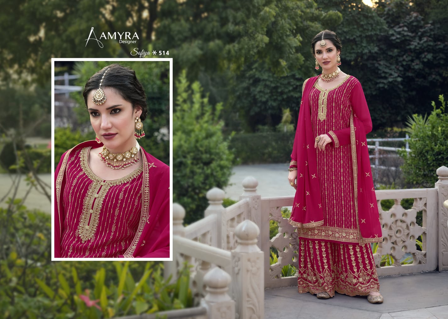 amyra designer sofiya vol 4 georgett festive look salwar suit catalog