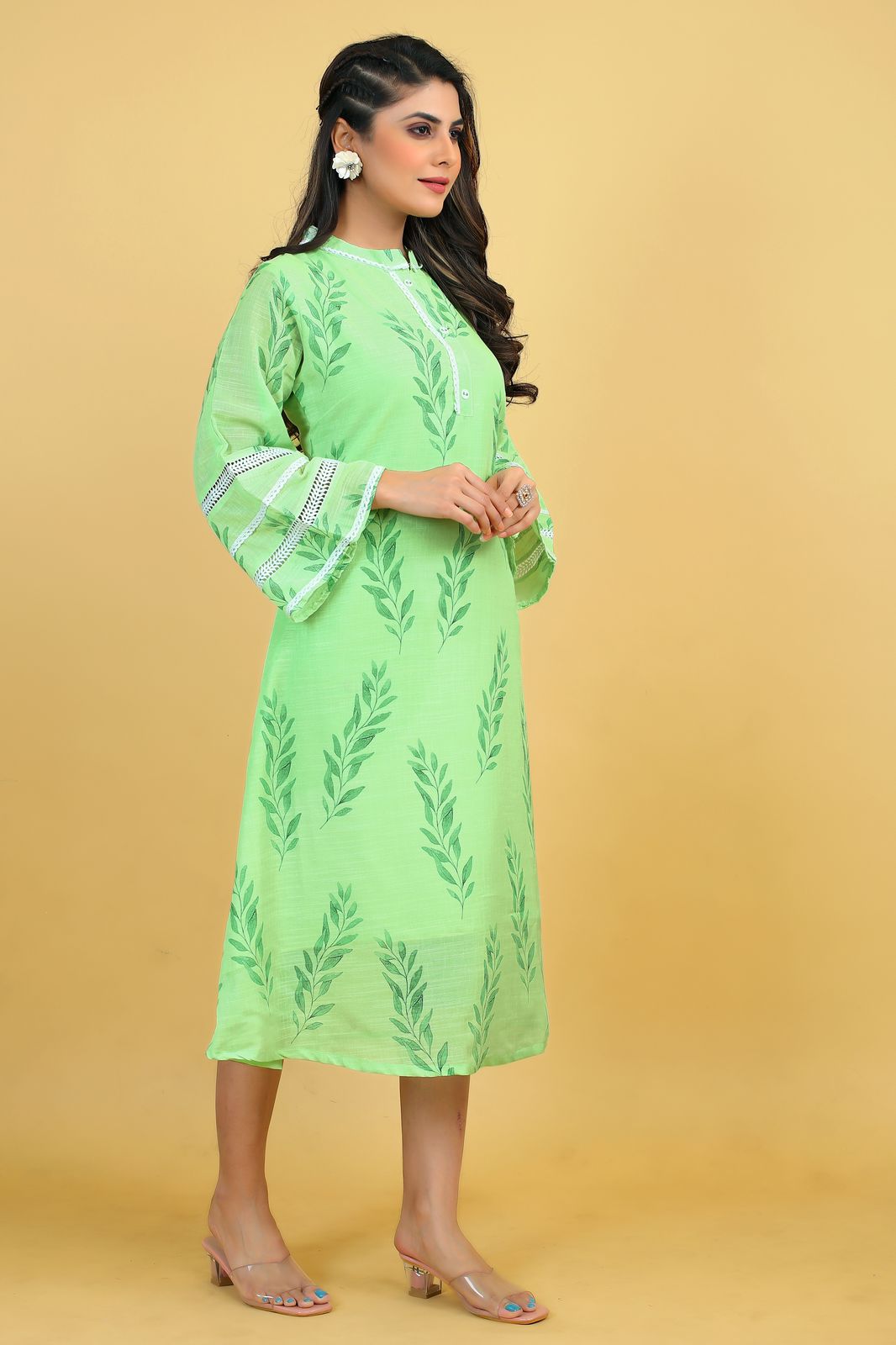 channel 9 SKU 1220SK To 1223SK georgette attractive look top kurti size set