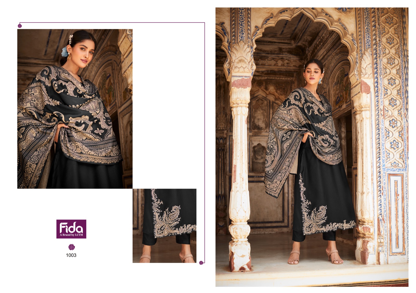 fida takshvi embroidery fancy decent look salwar suit catalog