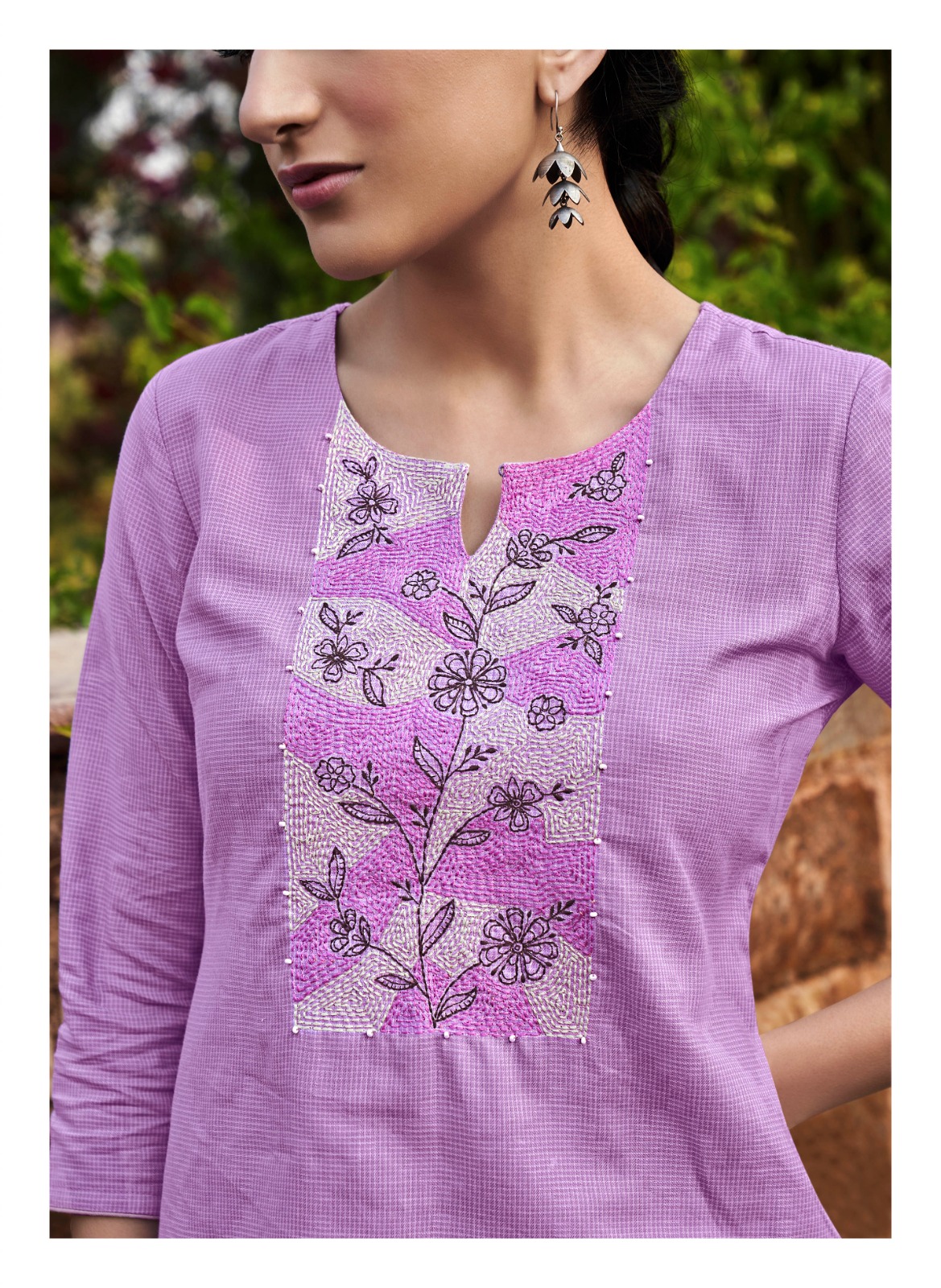 four buttons raina cotton attrective look kurti catalog