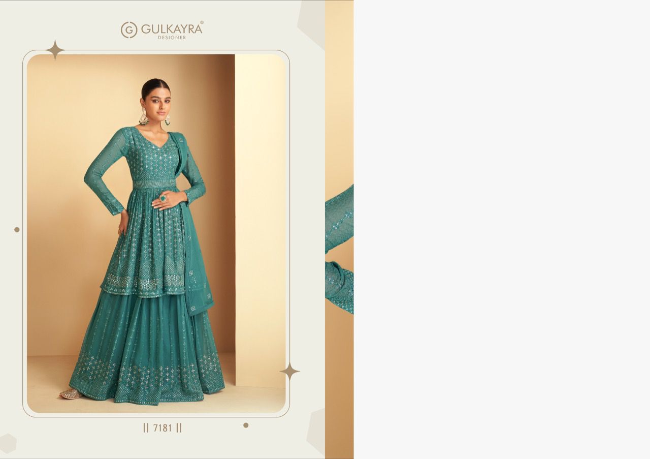 gulkayra designer imlie georgette festive look salwar suit catalog