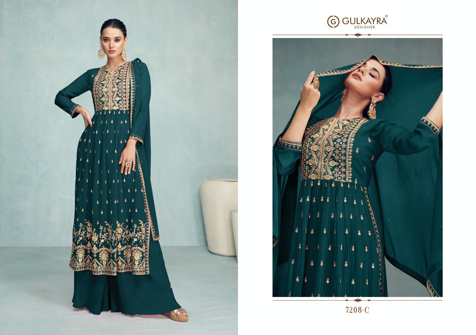 gulkayra designer nayra vol 8 blooming georgette elegant look salwar suit catalog