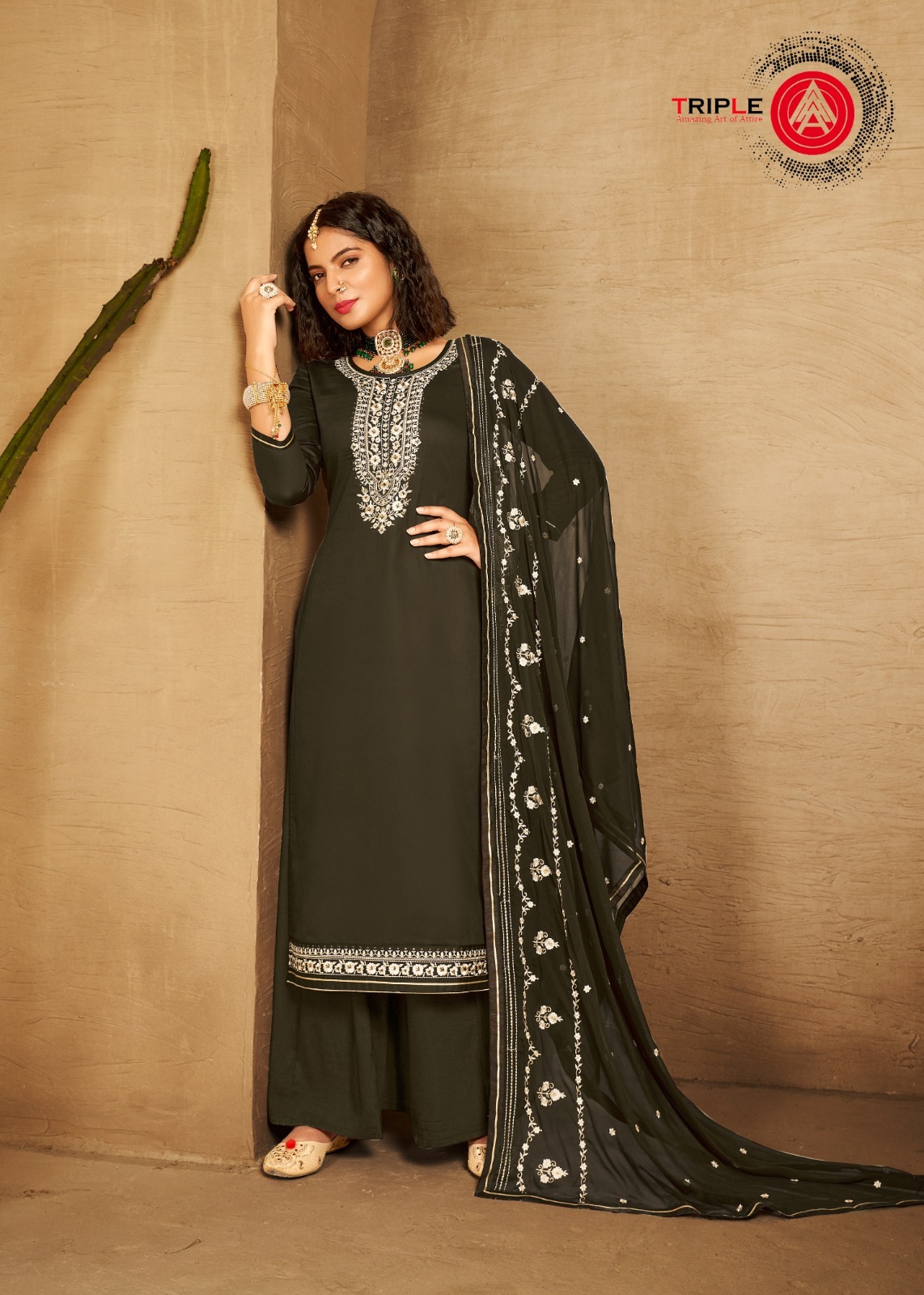kalarang angaar jam silk gorgeous look salwar suit catalog