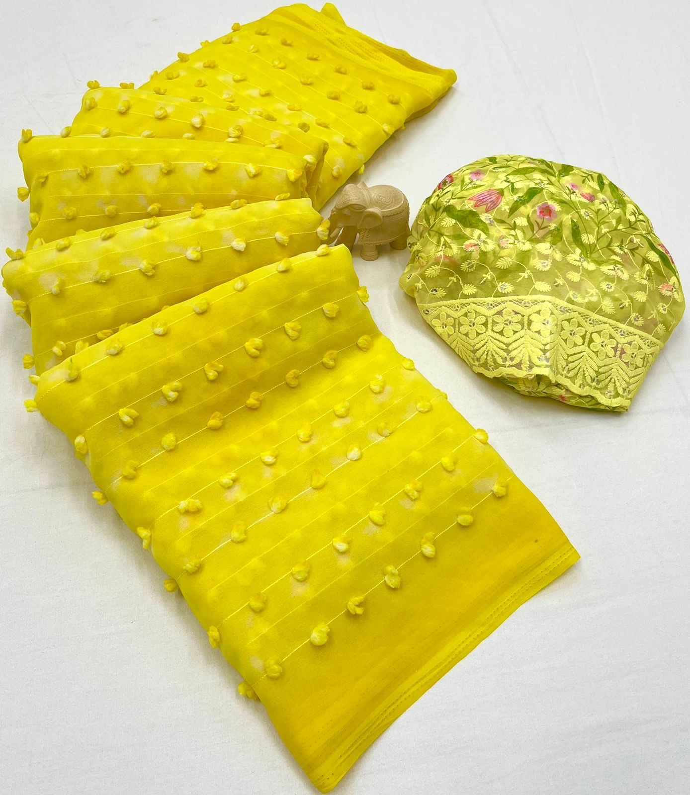 lt kashvi creation dhruva georgett elegant saree catalog