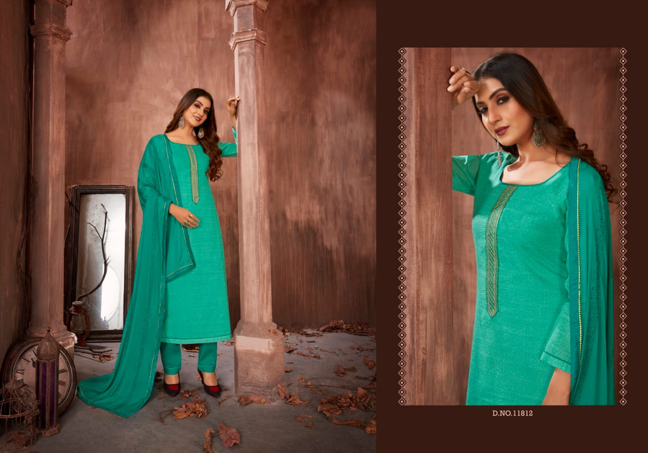 panch ratna classic cotton gorgeous look salwar suit catalog