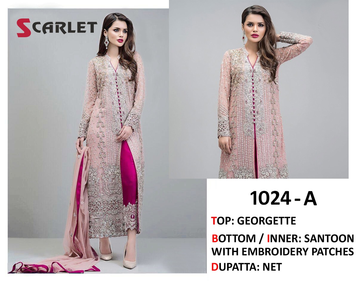 scarlet SCARLET 1024 A  Salwar Kameez Georgette Singles