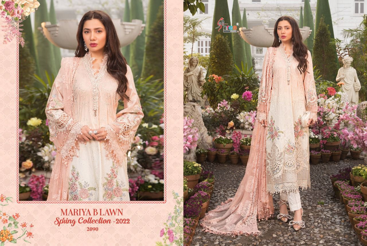 shree fab mariya b lawan spring spring collection 2022 cotton authentic fabric salwar suit with cotton dupatta catalog