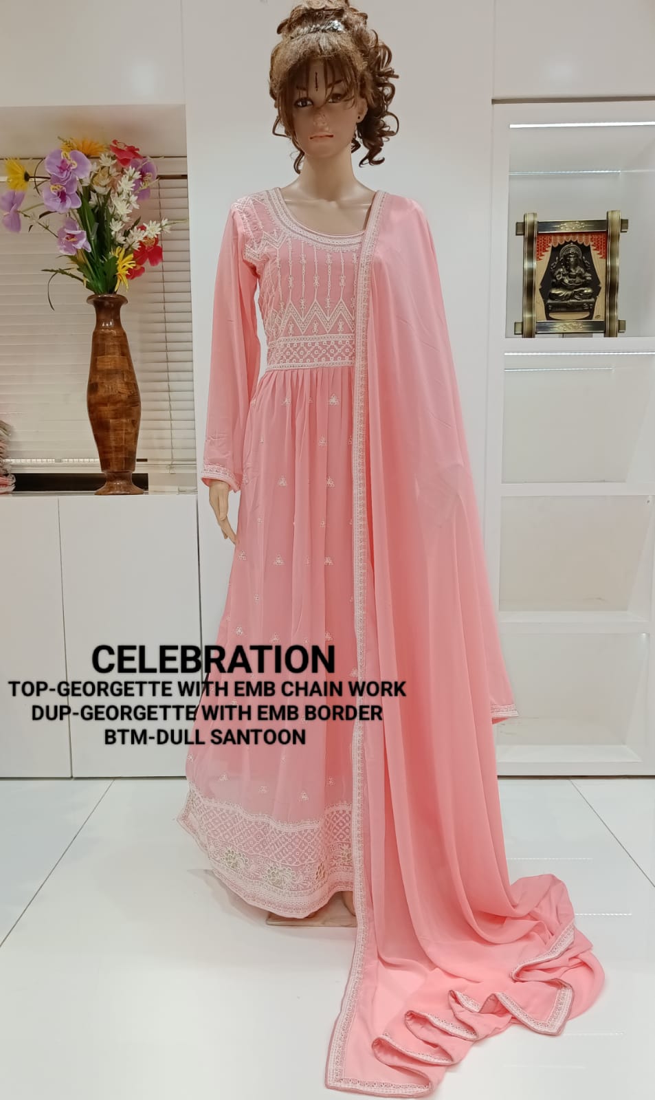 vedanti celebration georgette decent look salwar suit catalog