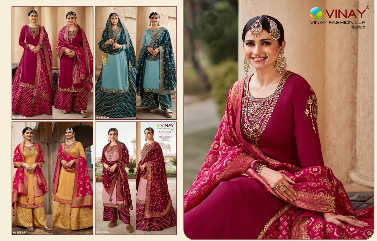 vinay fashion kaseesh benchmark 2 bsy barfi gorgeous look salwar suit catalog