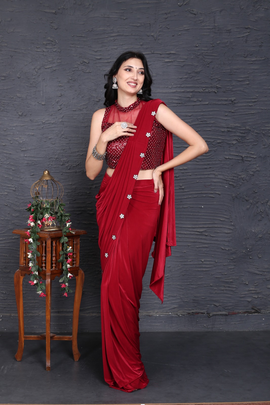 amoha trendz d no 10768 imported decent look saree catalog