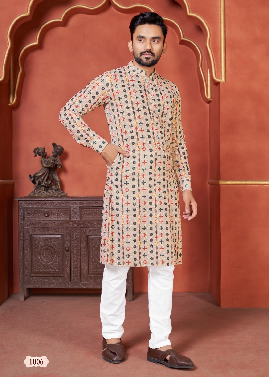 Banwery Fashion schiffli kurta vol 2 pc cotton decent look kurta with payjama catalog