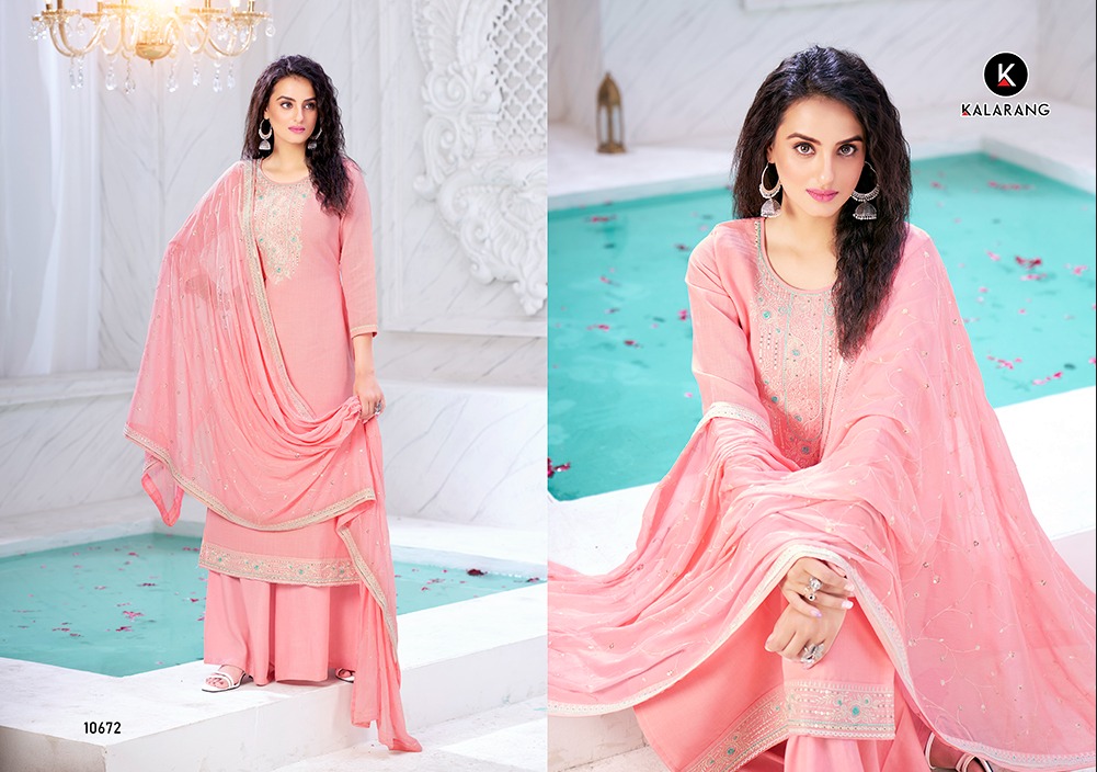 kalarang Bhavini jam cotton gorgeous look salwar suit catalog