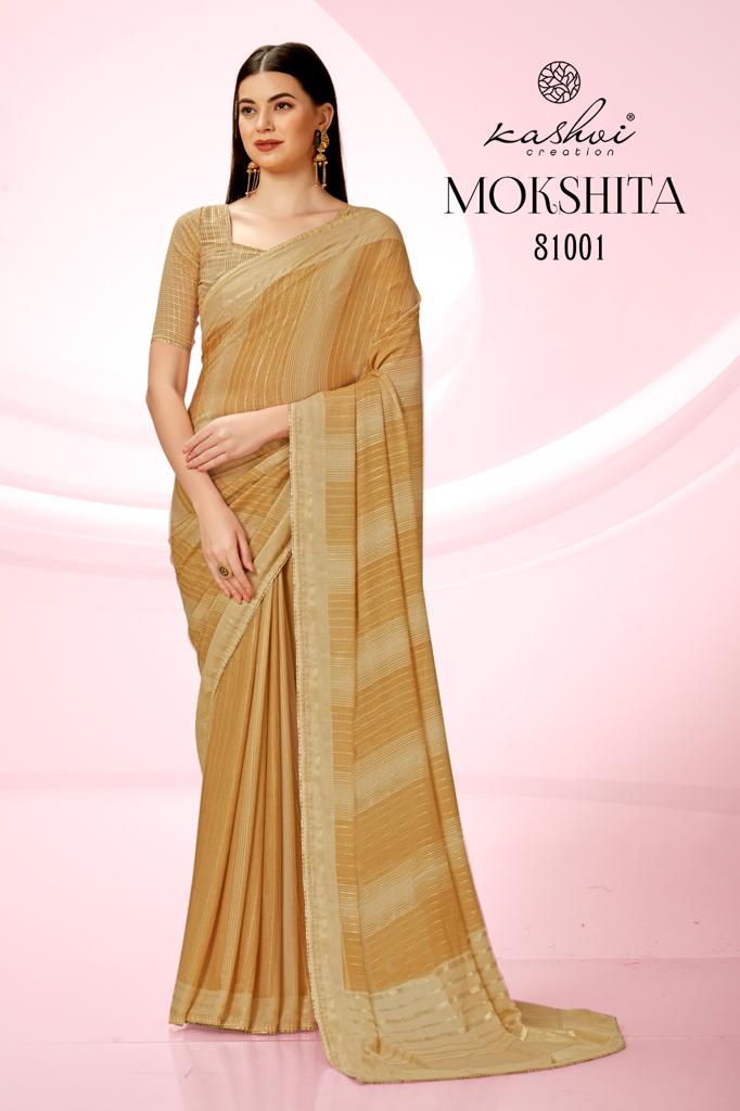 lt kashvi creation mokshita moss attractive look saree catalog