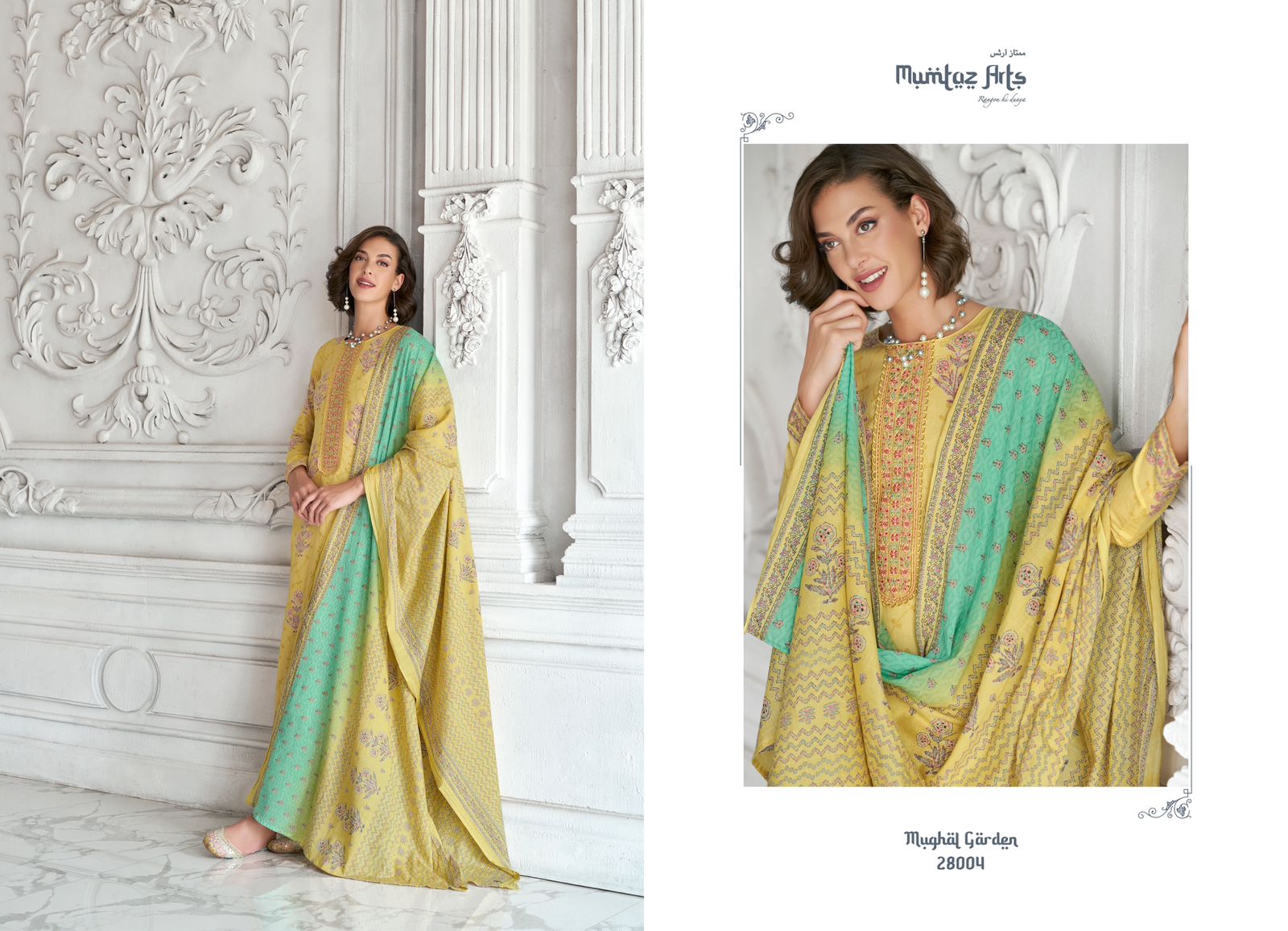 mumtaz art mughal garden camric decent embroidery look salwar suit catalog