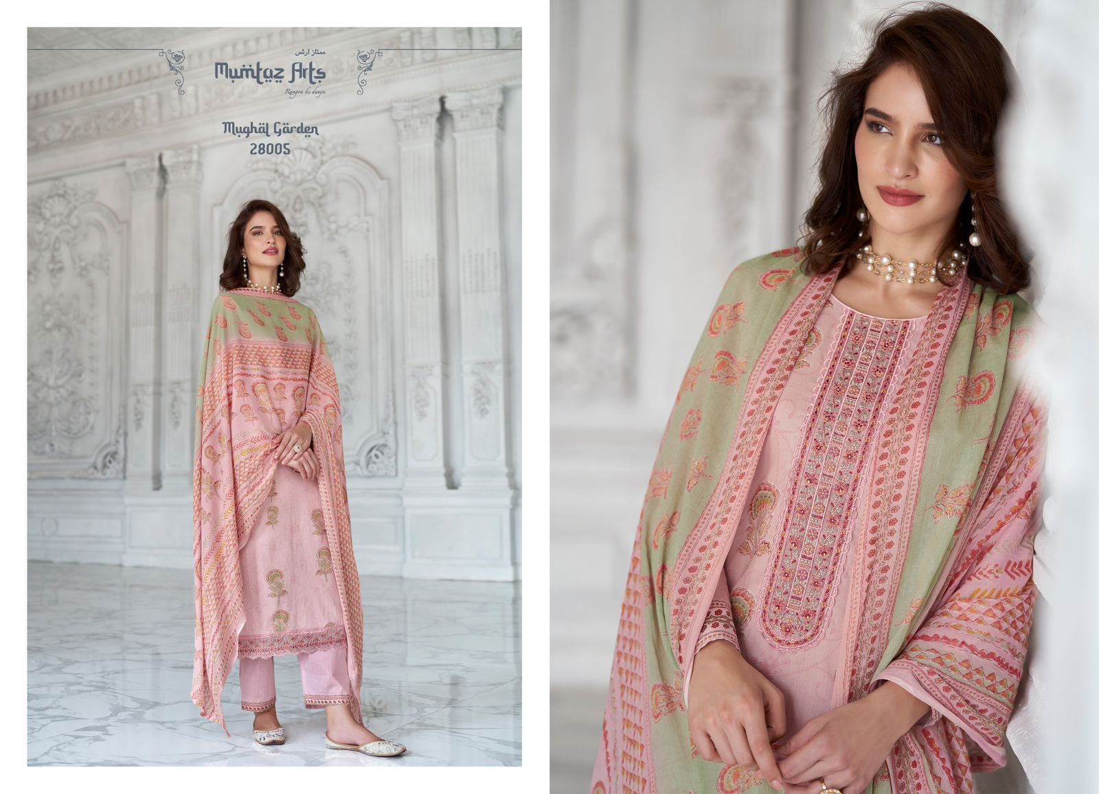 mumtaz art mughal garden camric decent embroidery look salwar suit catalog